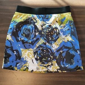 Forever 21 Floral Zip Back Mini Skirt *NWOT*